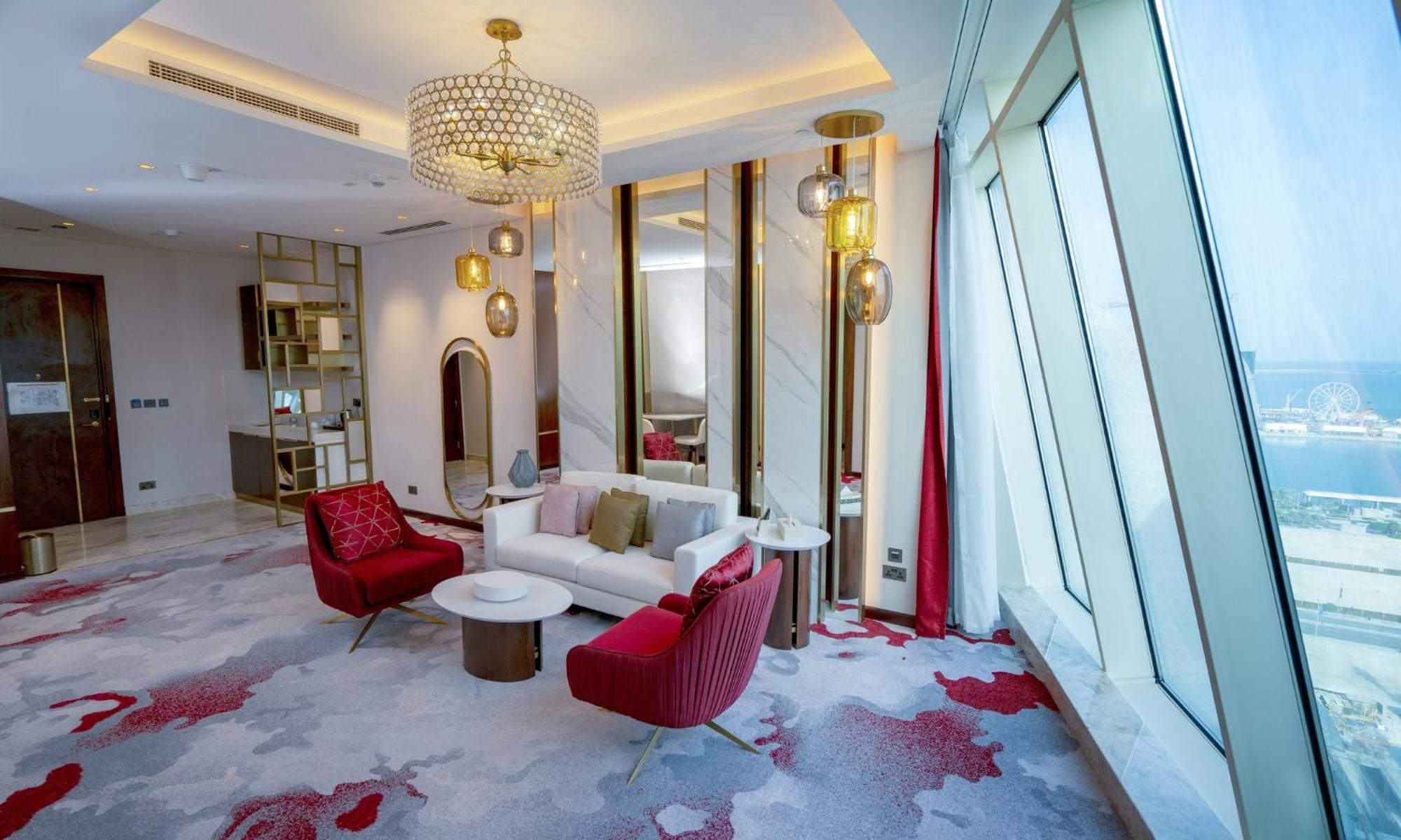 Velero Hotel Doha Lusail Eksteriør billede A suite at the hotel