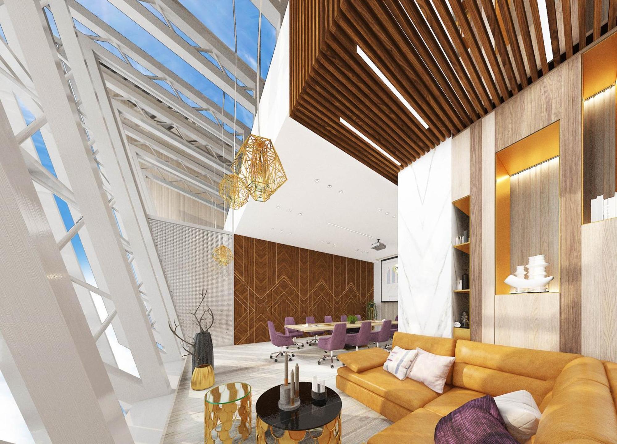 Velero Hotel Doha Lusail Eksteriør billede Interior of the Sky Loft
